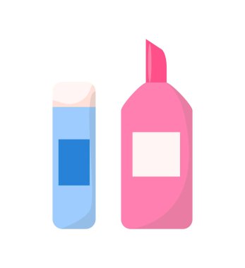 Yapışkan sopa veya plastik konteyner vektör simgesi