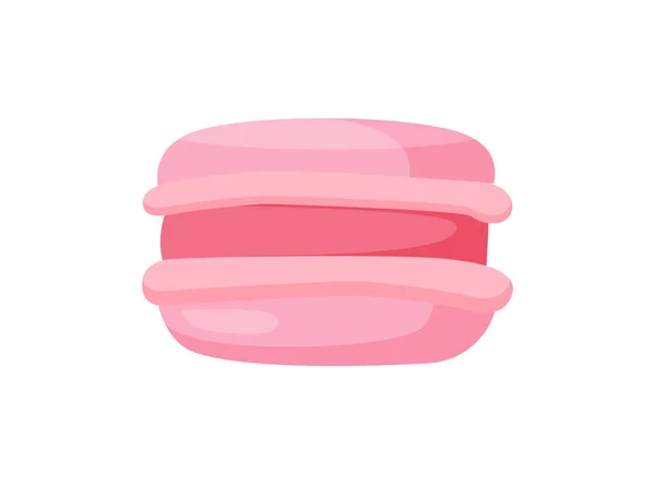 Süße Bäckerei von rosa Farbvektor Illustration — Stockvektor