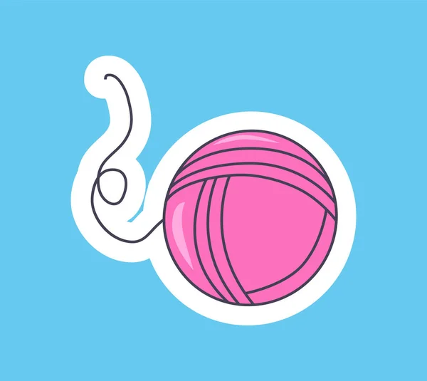 Belle illustration vectorielle de boule filaire rose — Image vectorielle