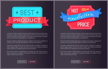 En iyi ürün sıcak özel fiyat Web Poster vektör