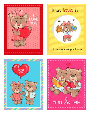 Bir her zaman destek size Teddy kızlar gerçek aşktır