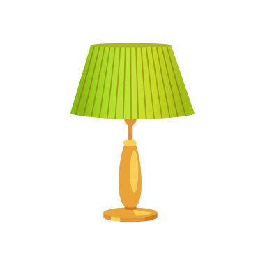 İç tasarım Abajur vektör çizim