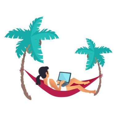 Hammack işkadını vektör çizim üzerinde yalan