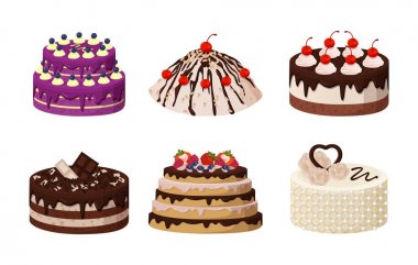 Tatlı ekmek koleksiyonu Poster vektör çizim