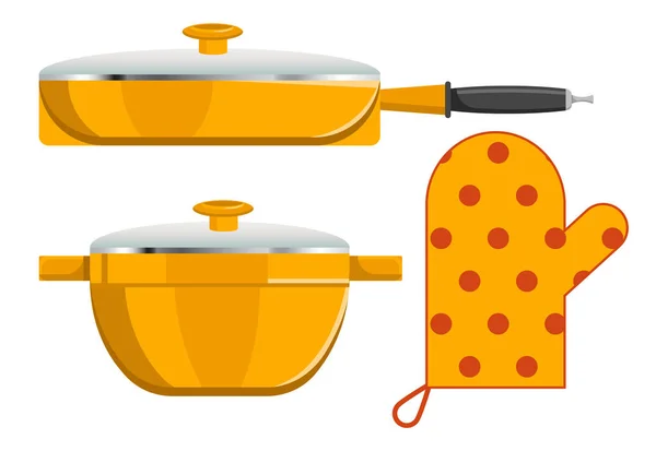 Três instrumentos de cozinha Vector Ilustração —  Vetores de Stock