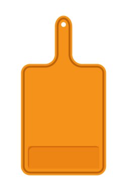 Turuncu kesme tahtası afiş vektör çizim