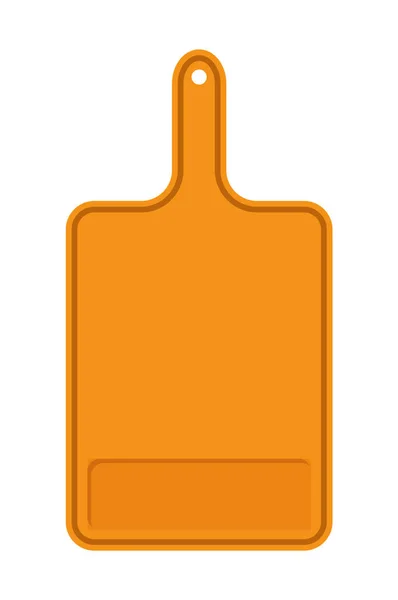 Tabla de corte naranja Banner Vector Ilustración — Archivo Imágenes Vectoriales