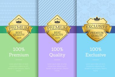 100 özel prim kalite etiketleri posterler