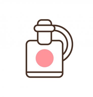 Güzel şişe desen renkli vektör çizim