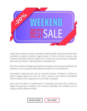 Hafta sonu Satılık 20 indirim amblemi etiket vektör kapalı