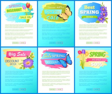 Büyük satış indirim yeni teklif sigorta primi posterler bahar