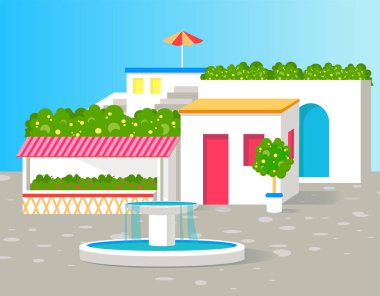 Yeşil çiçekler, renk kartı çok küçük Villa