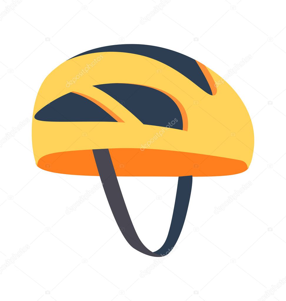 Cute Bright Helmet Template Vector Illustration