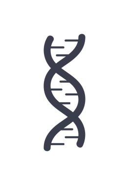 DNA deoksiribonükleik asit zinciri Logo Tasarım simgesi