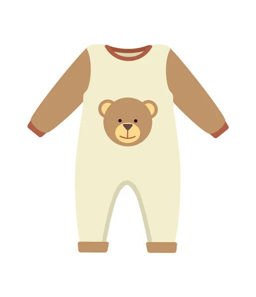 Μωρό ρούχα κοστουμιών αφισών εικονογράφηση φορέα — Διανυσματικό Αρχείο