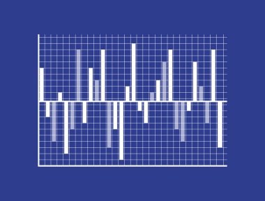 Çubukları üzerinde koordinat sistemi istatistik verileri göster