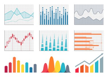 Renkli temsil vektör çizim grafikler