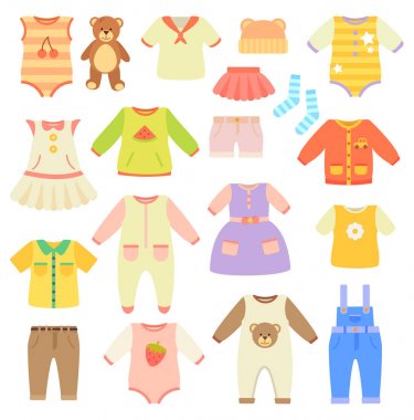 Şık bebek giyim koleksiyonu kızlar ve erkekler için