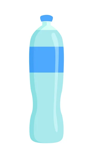 Bottiglia di puro banner acqua vettoriale illustrazione — Vettoriale Stock