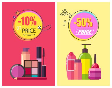 -50 fiyat Poster kapalı vektör çizim ayarla