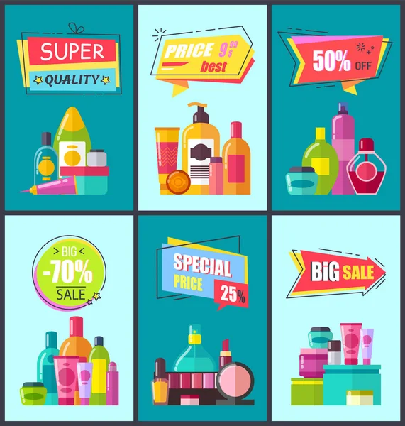 Super Quality Half Price Special Big Sale Banner — Stock Vector