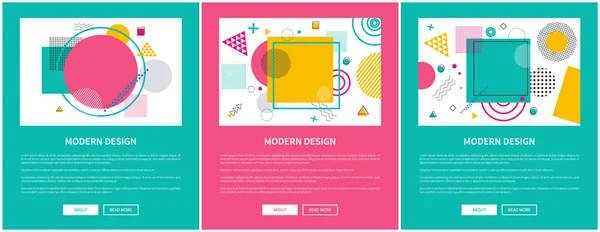 Modern tasarım Internet sayfaları vektör çizim — Stok Vektör
