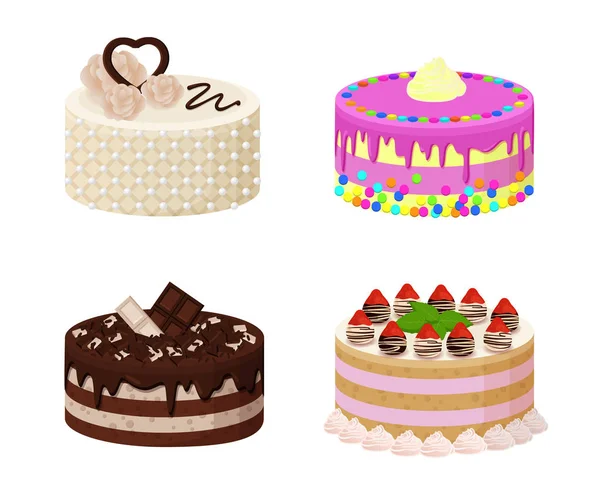 Affiche de collection Sweet Bakery Illustration vectorielle — Image vectorielle