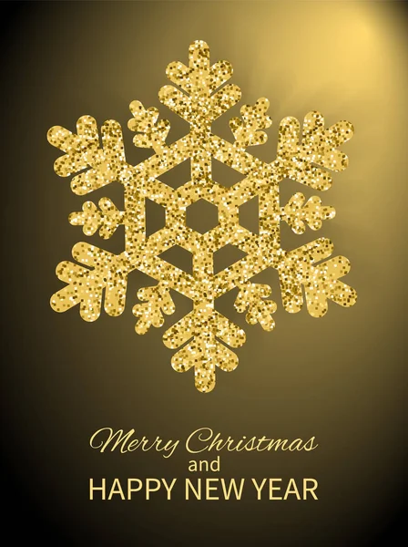 Happy Christmas Happy New Year Cover Design Poster — стоковый вектор