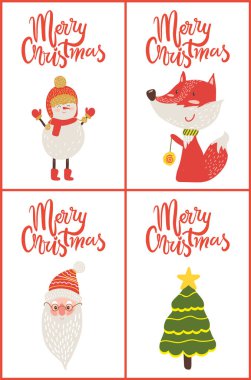 Mutlu Noeller Posterler başlıkları vektör çizim