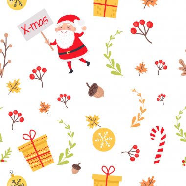 Noel Baba, Noel süsleri ile Seamless Modeli