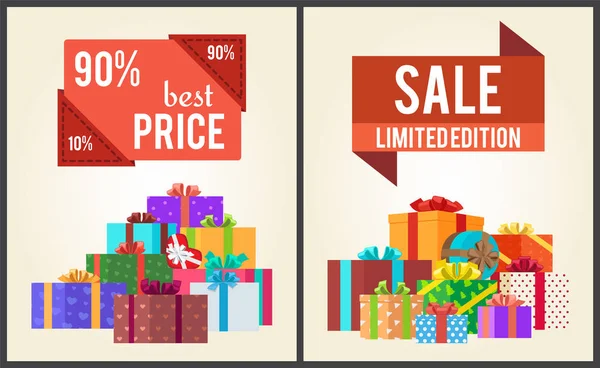 90 Best Price Limited Edition Total Sale Shop Now — Stock Vector