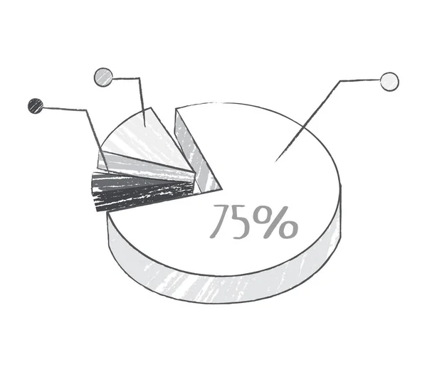 Afbeelding met Percentage op vectorillustratie — Stockvector