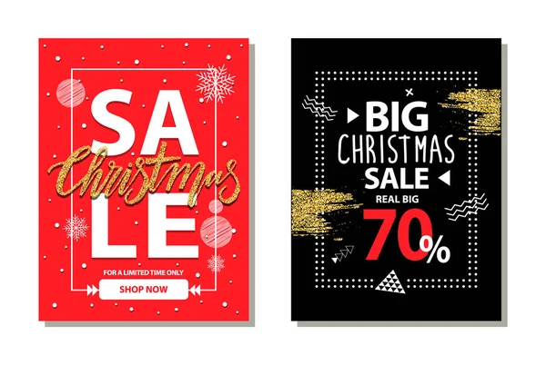 Grande vente de Noël 70 sur l'illustration vectorielle — Image vectorielle