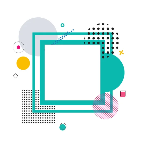 Frame en geometrische patroon vectorillustratie — Stockvector