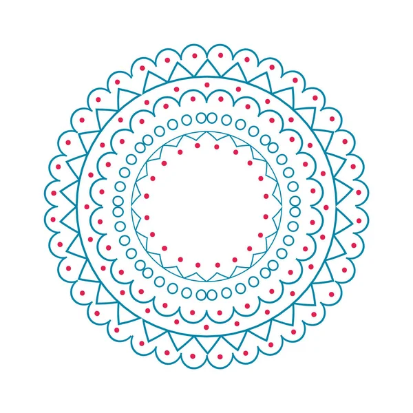 Cercle de motif de Noël sur l'illustration vectorielle — Image vectorielle