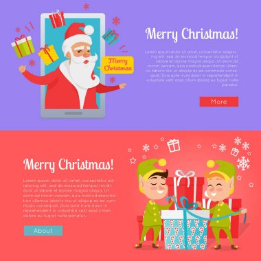 Poster renkli Merry Christmas resimleri.