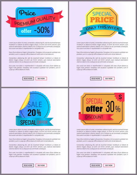 Oferta Especial Comprar ahora Web Poster Vector — Vector de stock