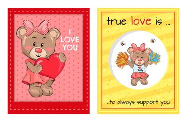 Bir her zaman destek size Teddy kızlar gerçek aşktır