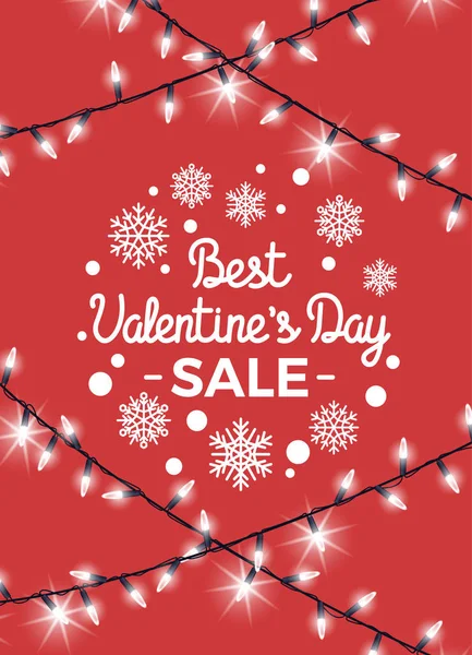 Beste Valentine s dag verkoop vectorillustratie — Stockvector