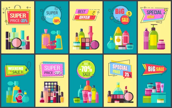 Super Preço Melhor Oferta Venda Vector Ilustração —  Vetores de Stock