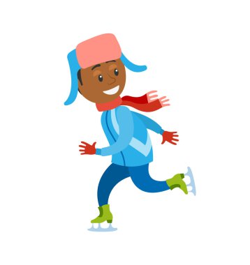 Çocukların buz pateni pistinde eğlendiği Noel Tatilleri