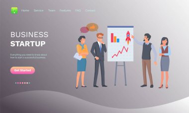 İşçiler, İş Kuruluşu Web Vektörü