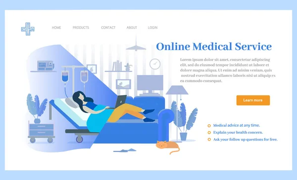 Patient Treatment, Online Doctor, Hospital Vector