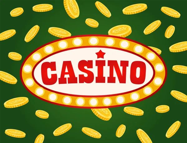 Jackpot Board, Gambling Signboard, Casino Vector — Stock Vector