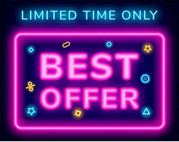 Best Offer on Sale, Limited Time Only, Neon Board