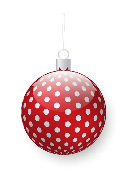 松の木の装飾、クリスマスの装飾のためのバブル — ストックベクタ