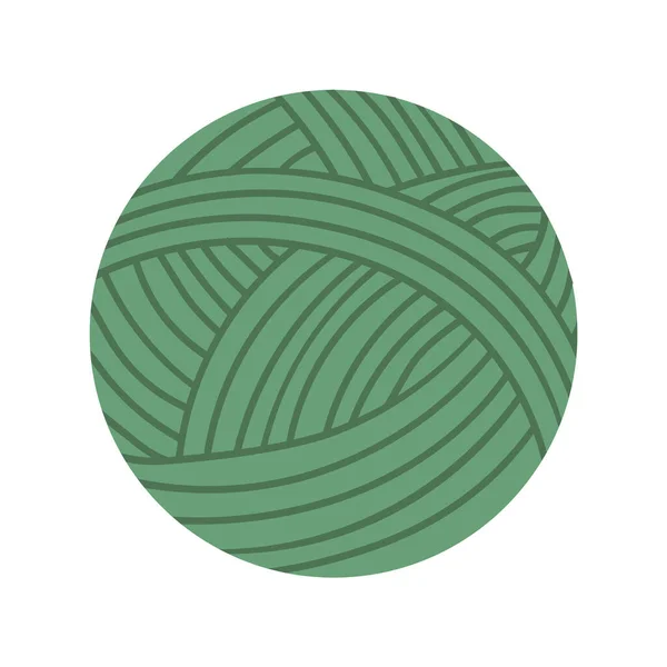 Мяч Ярна Изолированный текстиль для ручной работы. Вектор — стоковый вектор