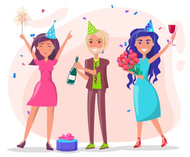 Doğum Gününü Kutlayan Arkadaşlar, Partideki İnsanlar