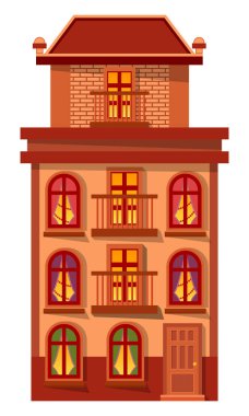 Akşam Tuğladan Ev, Pencerelerde Işıklar