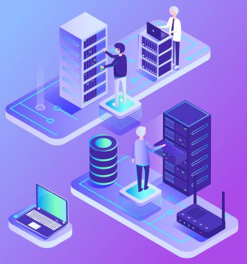 Datacenter Modern Teknoloji Bilgisayarları Dizüstü Bilgisayar Ayarları